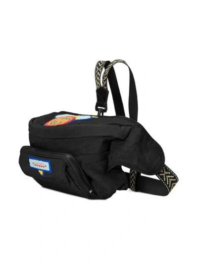 Shop Gucci Black Badge Embellished Crossbody Bag