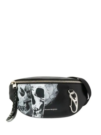 Shop Alexander Mcqueen Skull-print Belt Bag In 1000 -  Black