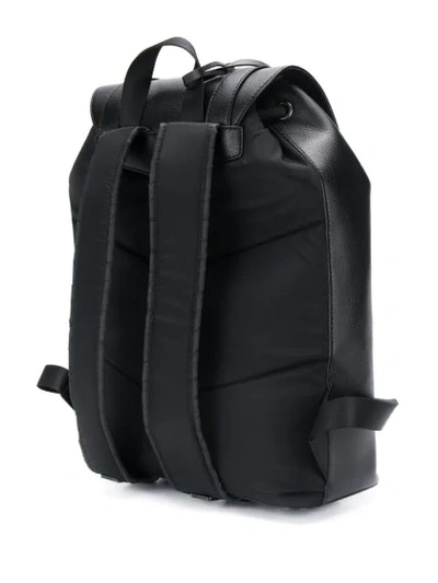 Shop Emporio Armani Logo Backpack In Black