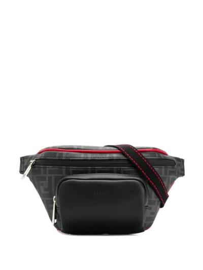 Shop Fendi Ff-motif Belt Bag In Black