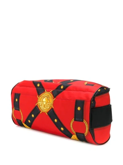 Shop Versace Bondage V-bold Print Belt Bag In Black