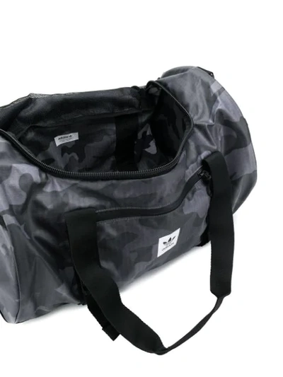 Shop Adidas Originals Soft Shell Duffle Bag In Grey