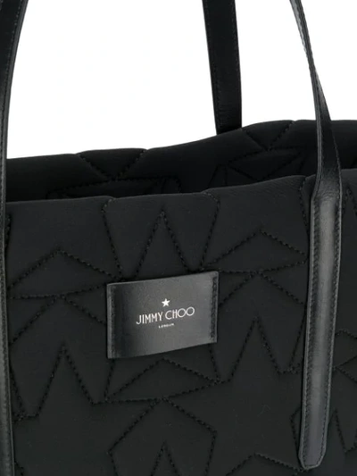 Shop Jimmy Choo Quilted Pimlico Tote In Black