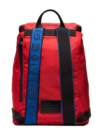 Shop Givenchy Red Light 3 Ticker Backpack