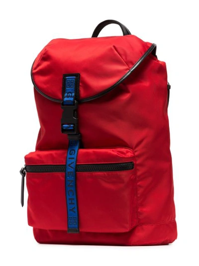 Shop Givenchy Red Light 3 Ticker Backpack