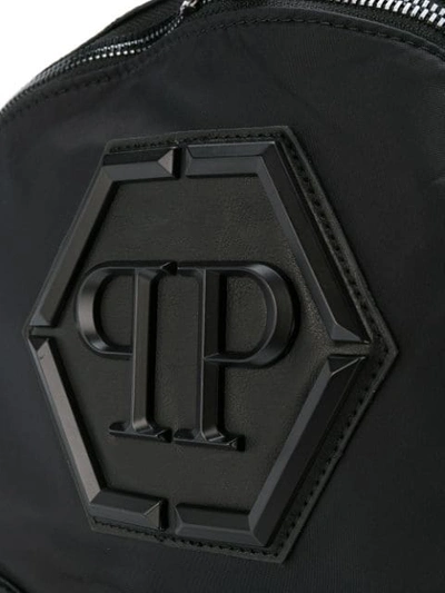 Shop Philipp Plein Crocodile Embossed Backpack In Black