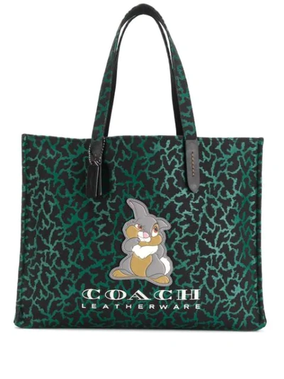 Shop Coach Disney X  Thumper Tote 42 In Black