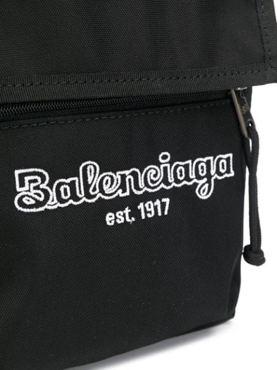 Shop Balenciaga Est. 1917 Explorer Pouch Strap In Black