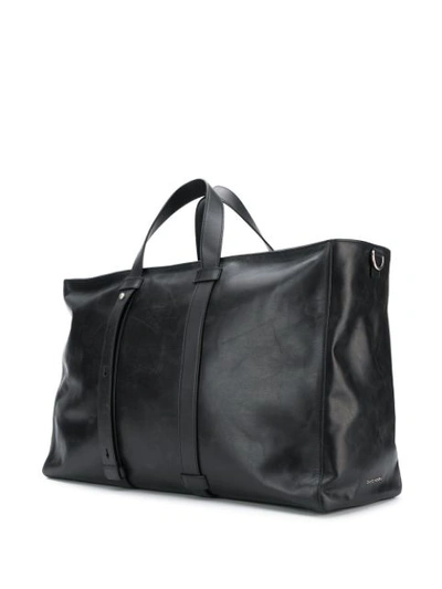 Shop Orciani Large Square Holdall In Black