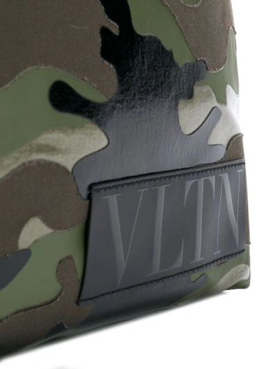 Shop Valentino Garavani Vltn Camouflage Tote In Green