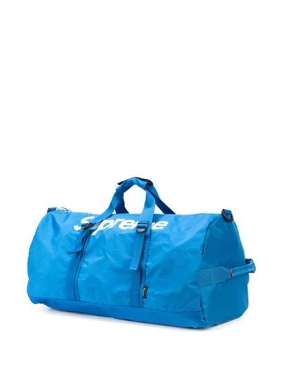 Shop Supreme Logo Patch Duffel Bag In Blue