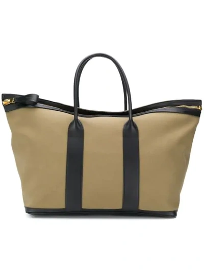 Shop Tom Ford Classic Holdall In Green
