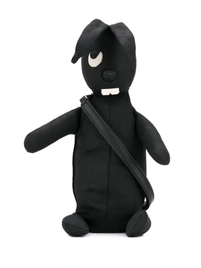 Shop Rick Owens Bunny Clutch Bag In Black