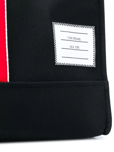 Shop Thom Browne 'east-west' Shopper In Black