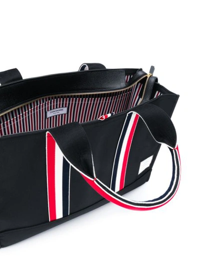 Shop Thom Browne 'east-west' Shopper In Black