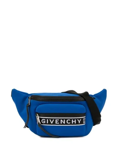 Shop Givenchy 4g Logo Belt Bag In Blue