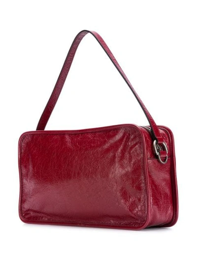 Shop Gucci Gg Shoulder Bag In Red