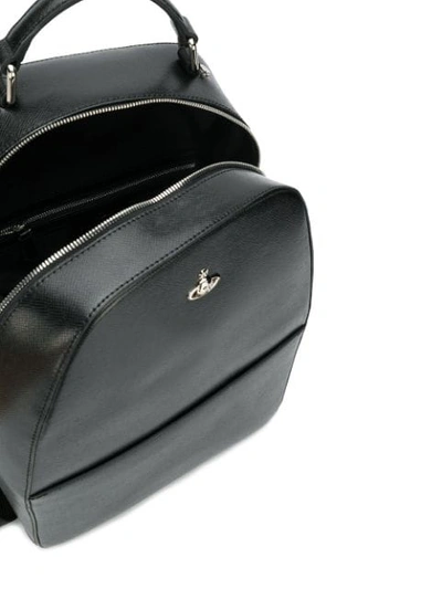 Shop Vivienne Westwood Structured Backpack In Black
