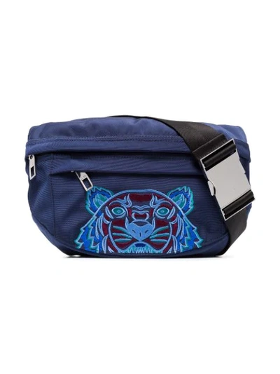 Shop Kenzo Tiger Crossbody Bag In Blue