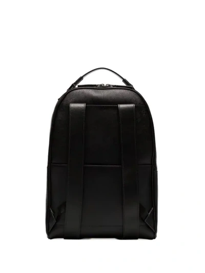 Shop Prada Front Pocket Backpack In Black