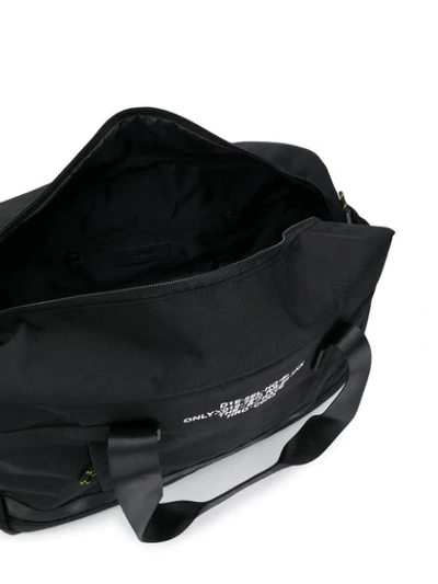 Shop Diesel Logo Duffel Bag In Black