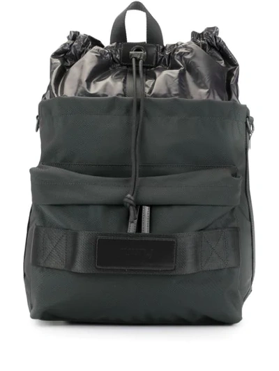 Shop Juunj Drawstring Backpack In Black