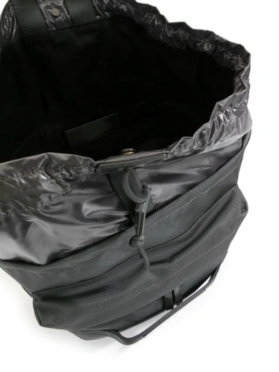 Shop Juunj Drawstring Backpack In Black