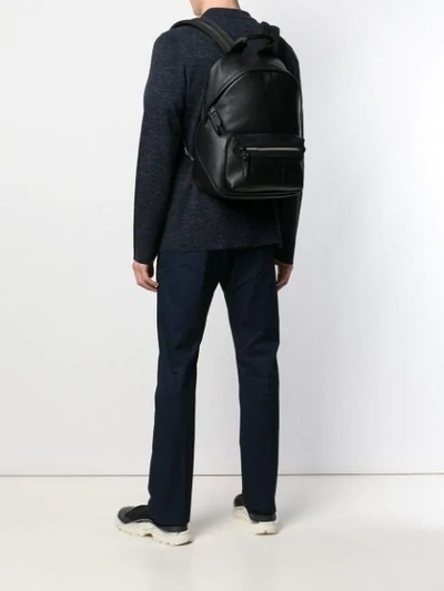 Shop Lanvin Classic Zippered Backpack In Black