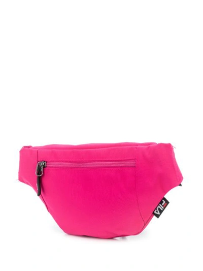 Shop Fila Contrast Logo Belt Bag In Pink