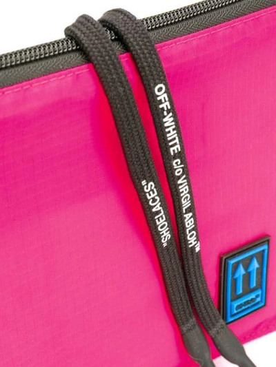 Off-white Logo Patch Shoulder Bag In Pink