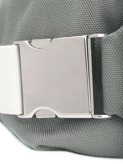 Shop Jil Sander Buckled Zipped Belt Bag In  041 Grey