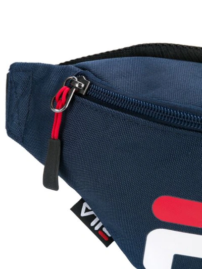 Shop Fila Printed Logo Belt Bag In Blue
