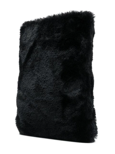 Shop Dolce & Gabbana Faux Fur Crossbody Bag - Black