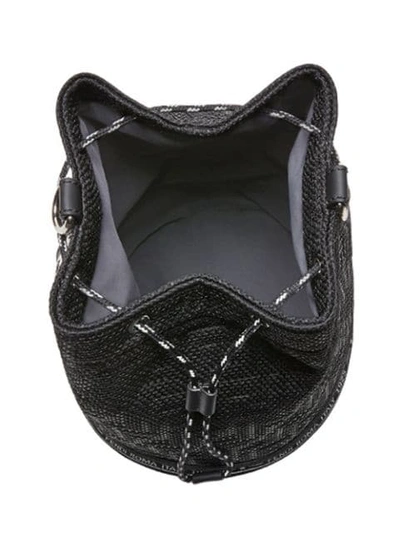 Shop Fendi Mon Tresor Ff Print Bucket Bag In Black