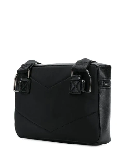 Shop Emporio Armani Logo Embossed Bag In Black