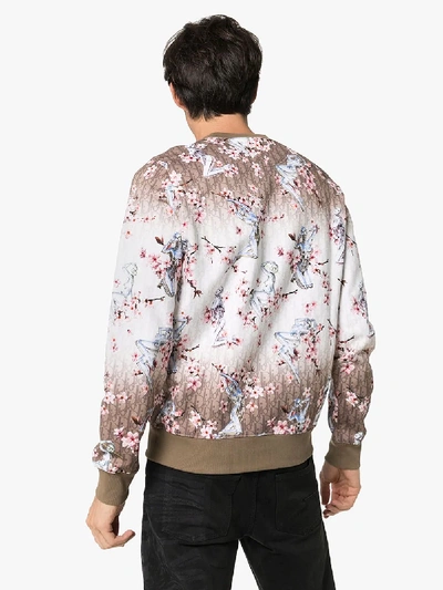Dior X Hajime Sorayama Robot Blossom Print Sweatshirt In Neutrals | ModeSens