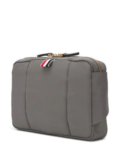 Shop Thom Browne Military Ripstop Belt Bag In Grey