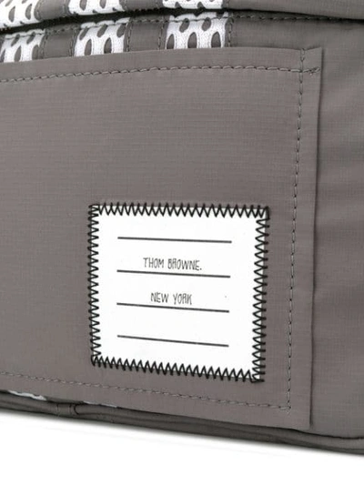 Shop Thom Browne Military Ripstop Belt Bag In Grey