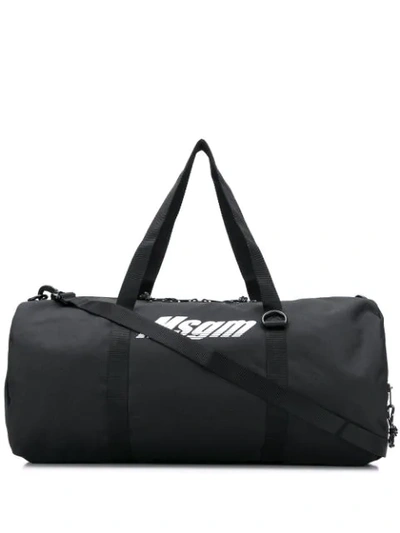 MSGM LOGO PRINTED HOLDALL BAG - 黑色