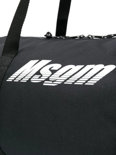 MSGM LOGO PRINTED HOLDALL BAG - 黑色