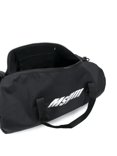 MSGM LOGO PRINTED HOLDALL BAG - 黑色