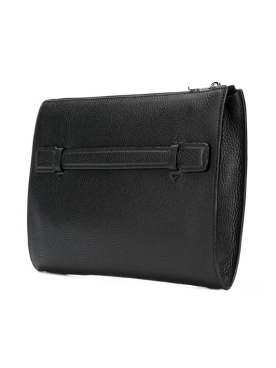 Shop Bally Curtz Clutch Bag In Black