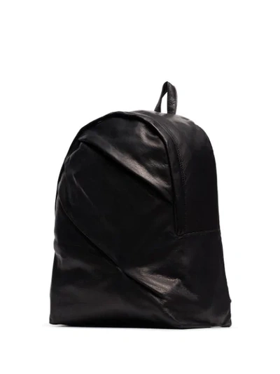 Shop Yohji Yamamoto Folded-detail Backpack In Black