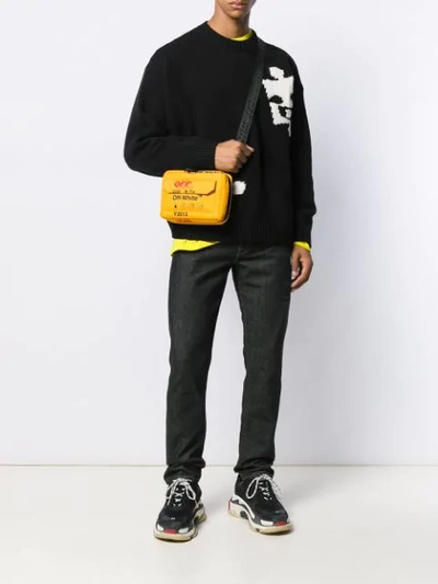 Shop Off-white Industrial Travel Shoulder Bag In Yellow