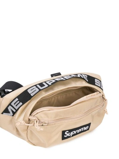 Shop Supreme Logo Patch Belt Bag In Brown