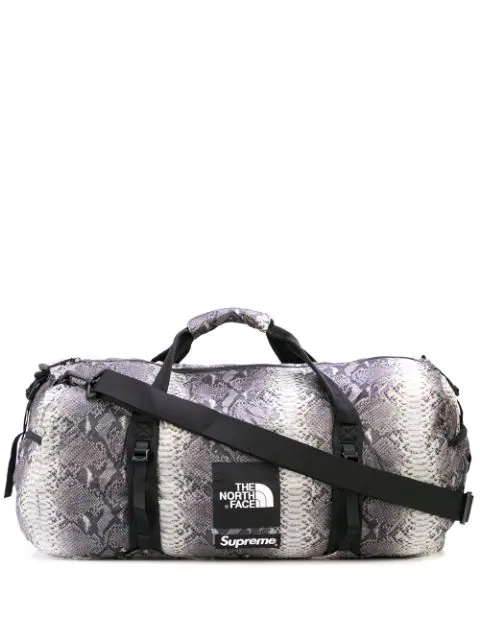 grey holdall bag