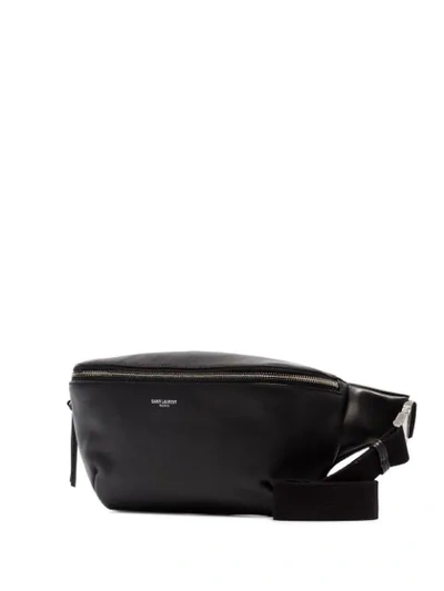 Shop Saint Laurent Classic Belt Bag - Black