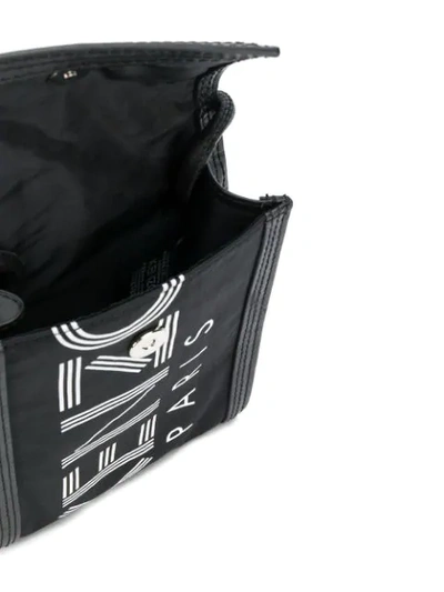 Shop Kenzo Logo Camera Bag In Black