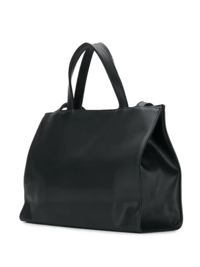 Shop Telfar Medium Logo Shopping Bag In Black