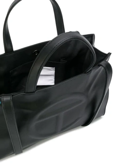 Shop Telfar Medium Logo Shopping Bag In Black